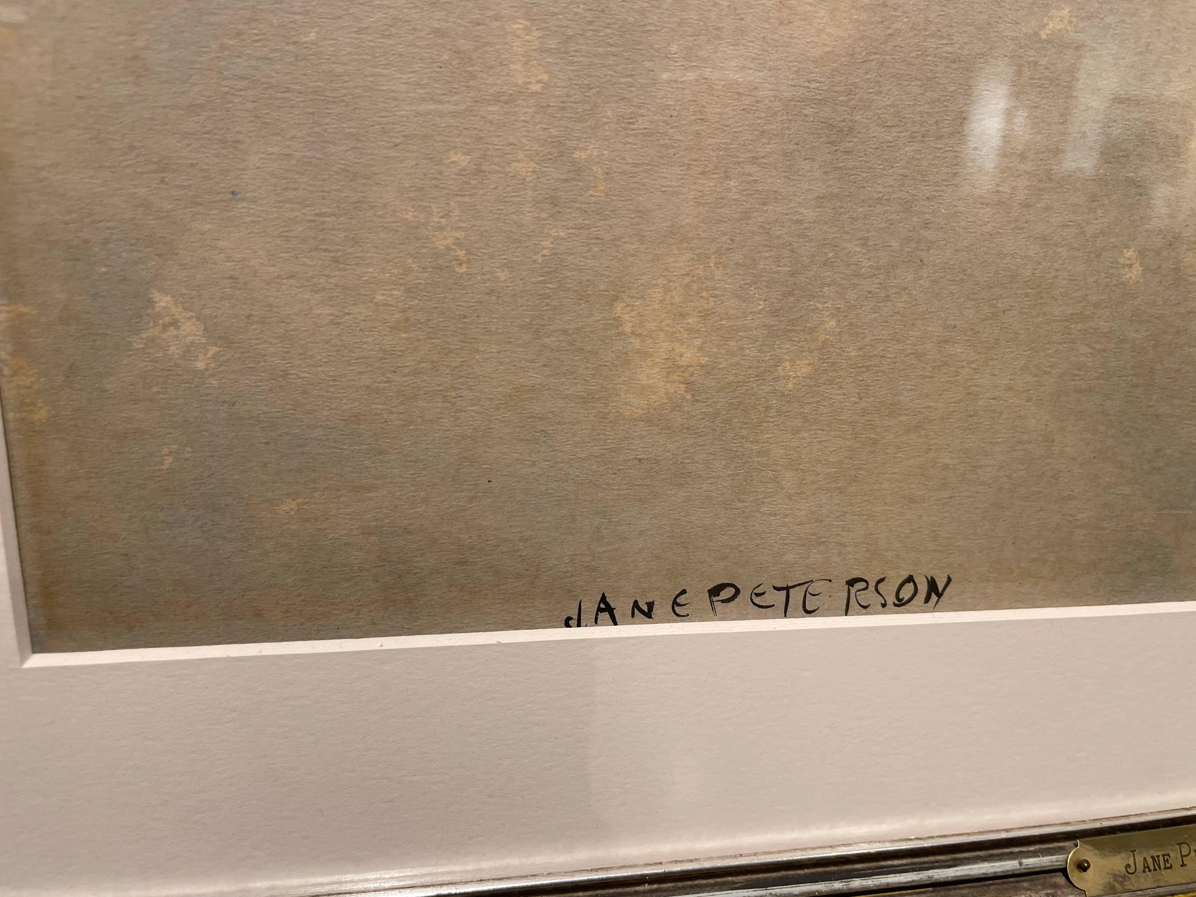 Perroquet, aquarelle du 20e siècle réalisée par une artiste new-yorkaise en vente 3