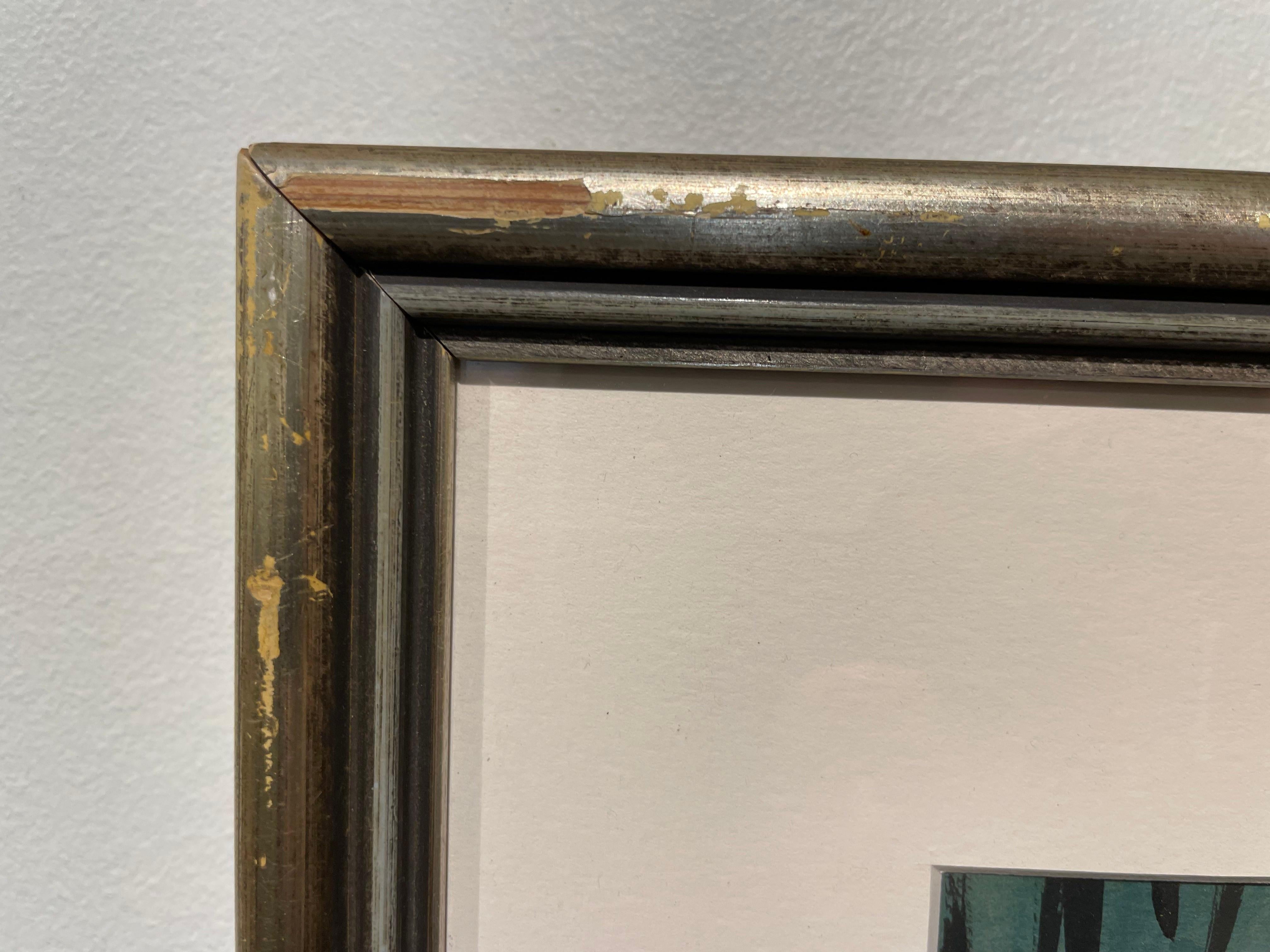 Perroquet, aquarelle du 20e siècle réalisée par une artiste new-yorkaise en vente 9