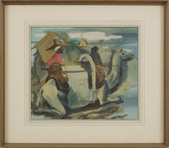 Early 20th Century Watercolor of Marrakech Scene, Cleveland School Artist