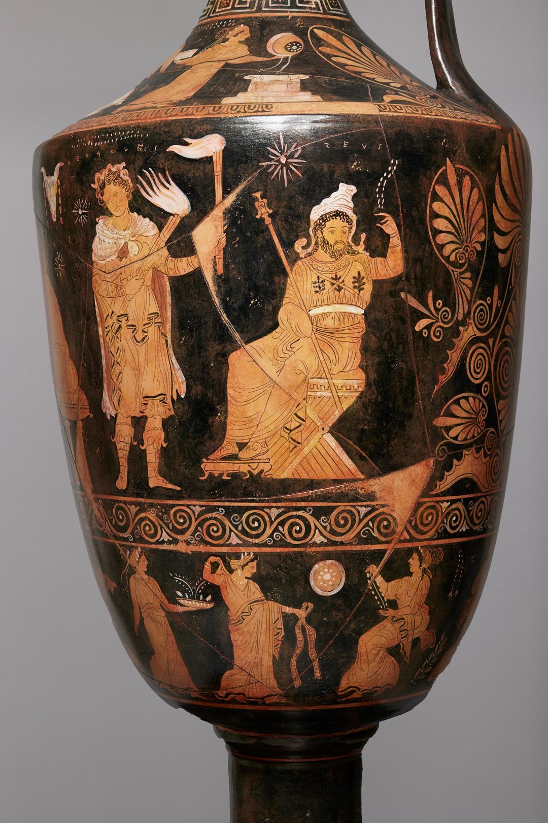 Enormous Greek Apulian Red Figure Lekythos, 19th/20th Century For Sale 2