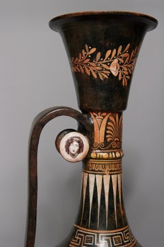 Riesige griechische apulische rote Figur Lekythos, 19./20. Jahrhundert