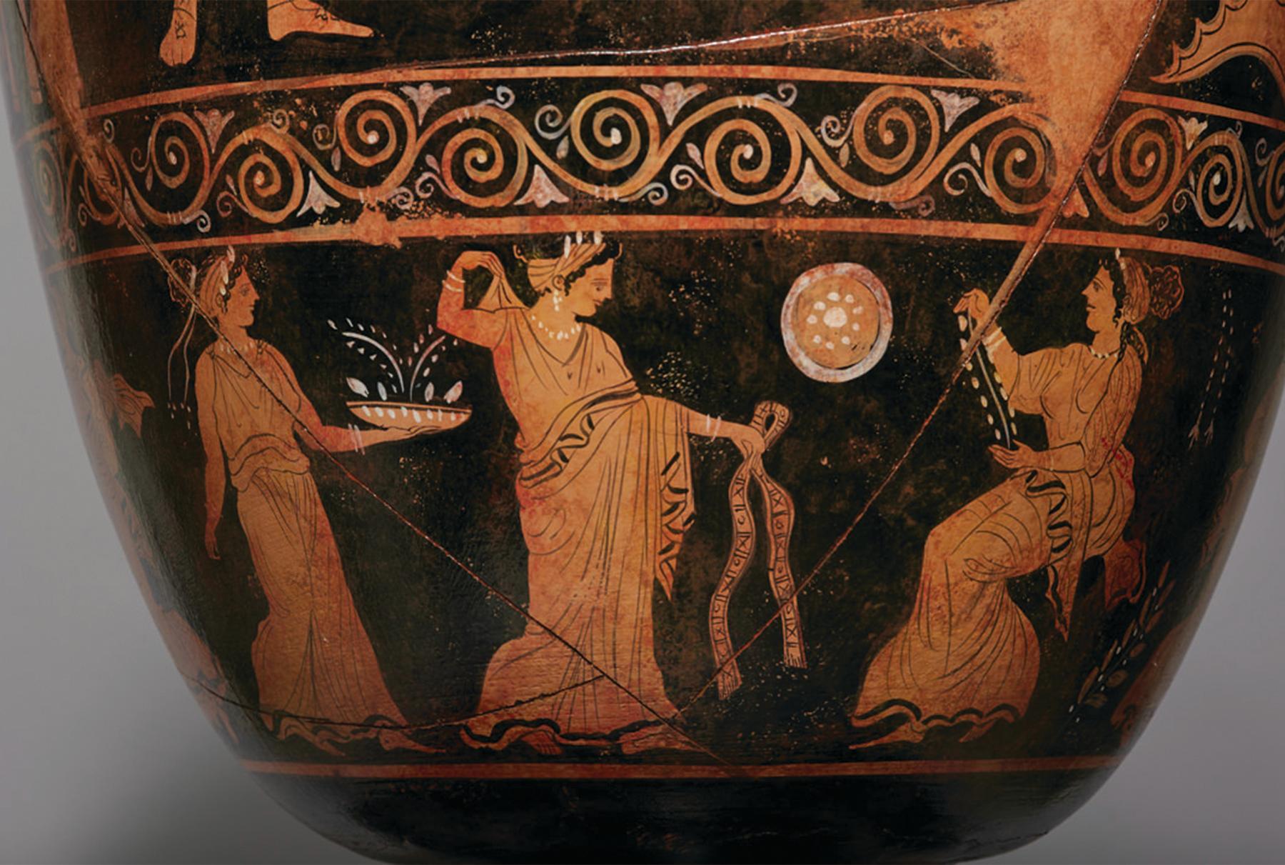 Enormous Greek Apulian Red Figure Lekythos, 19th/20th Century For Sale 4