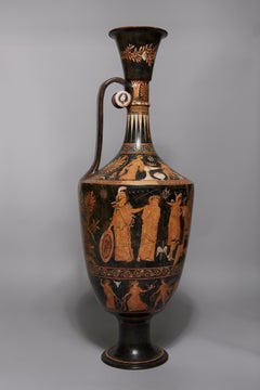 Riesige griechische apulische rote Figur Lekythos, 19./20. Jahrhundert