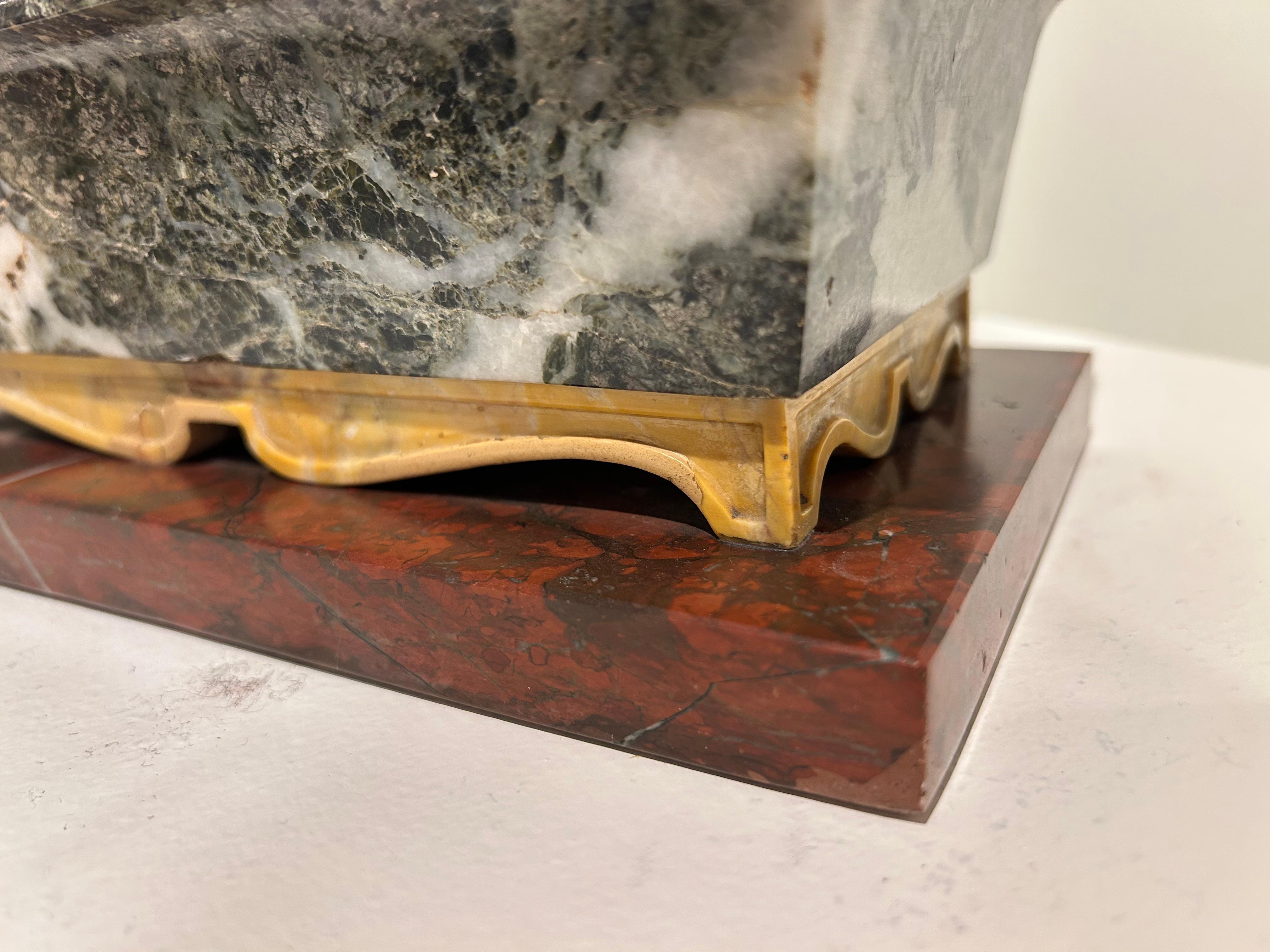 Green Onyx Marble Napoleonic Desk Trough, 19th Century For Sale 7