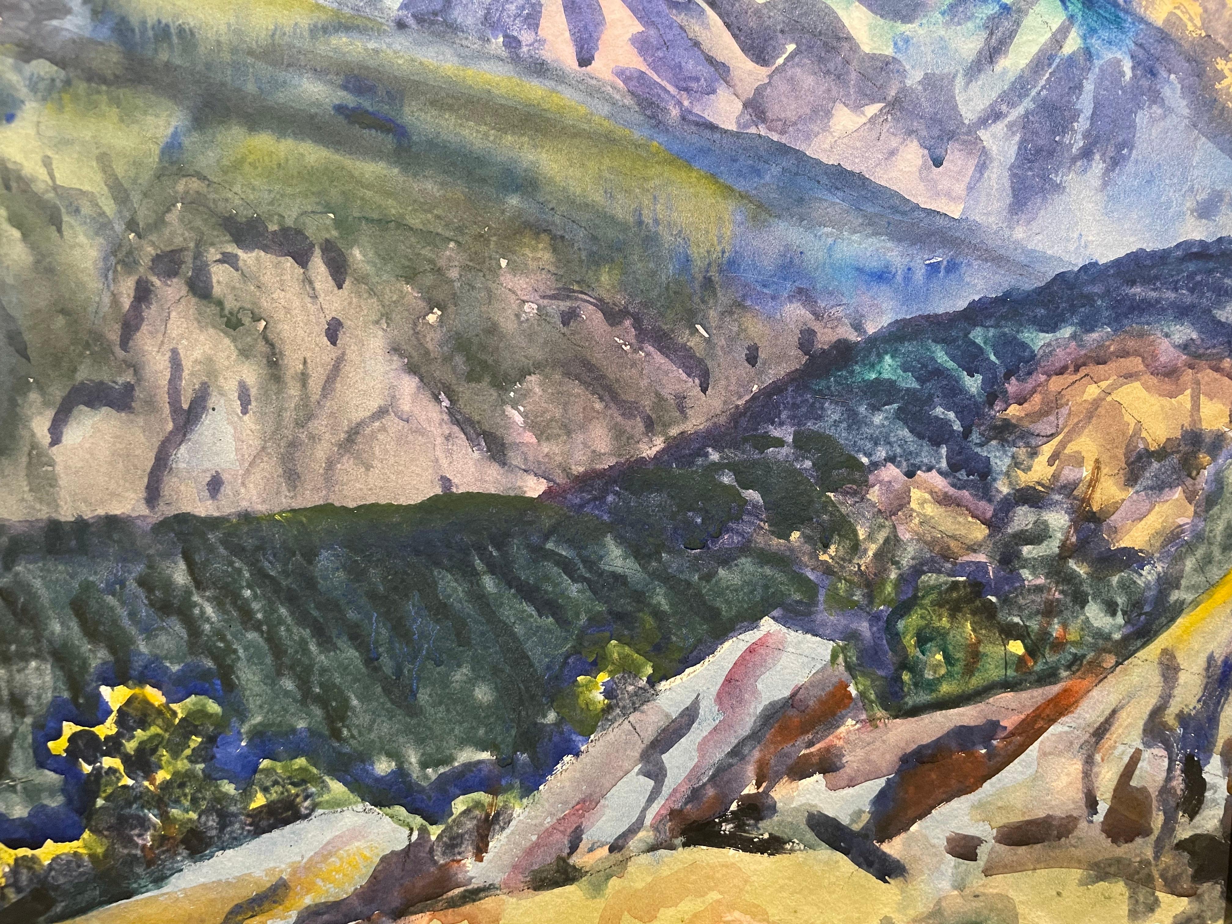 Vallée de la Moraine et sommets enneigés, Parc national des Rocheuses, Colorado Paysage en vente 5
