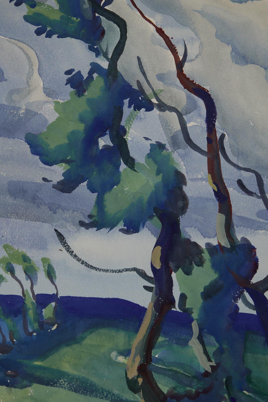 Stille Gebete in St. Malo, Frankreich, Anfang des 20. Jahrhunderts Europäische Landschaft (Braun), Figurative Art, von Frank Wilcox