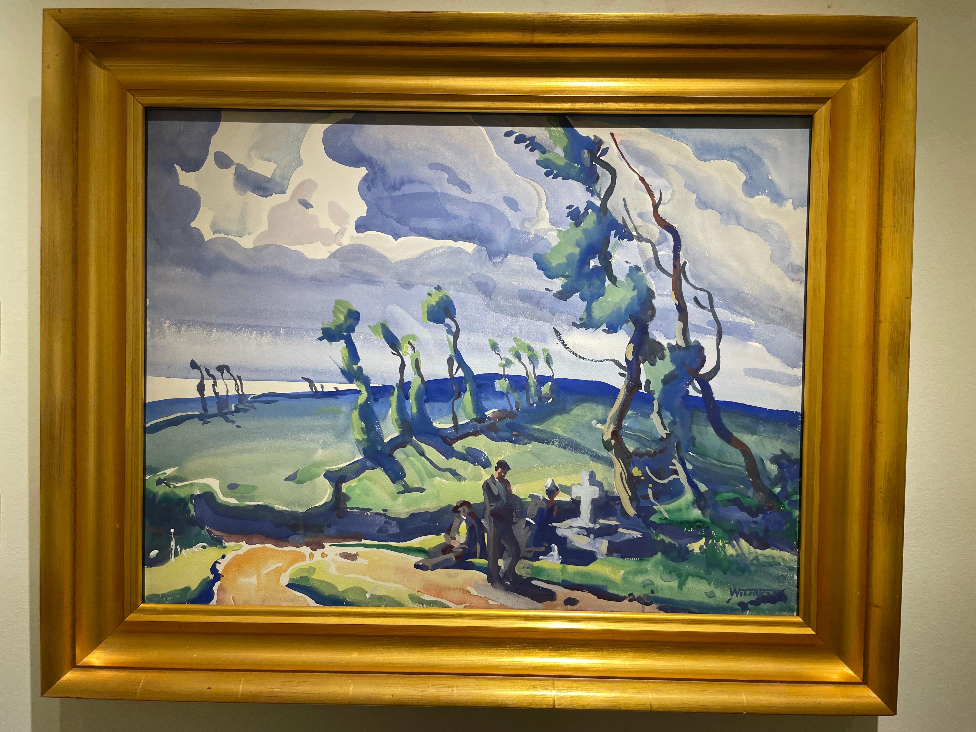 Stille Gebete in St. Malo, Frankreich, Anfang des 20. Jahrhunderts Europäische Landschaft im Angebot 3