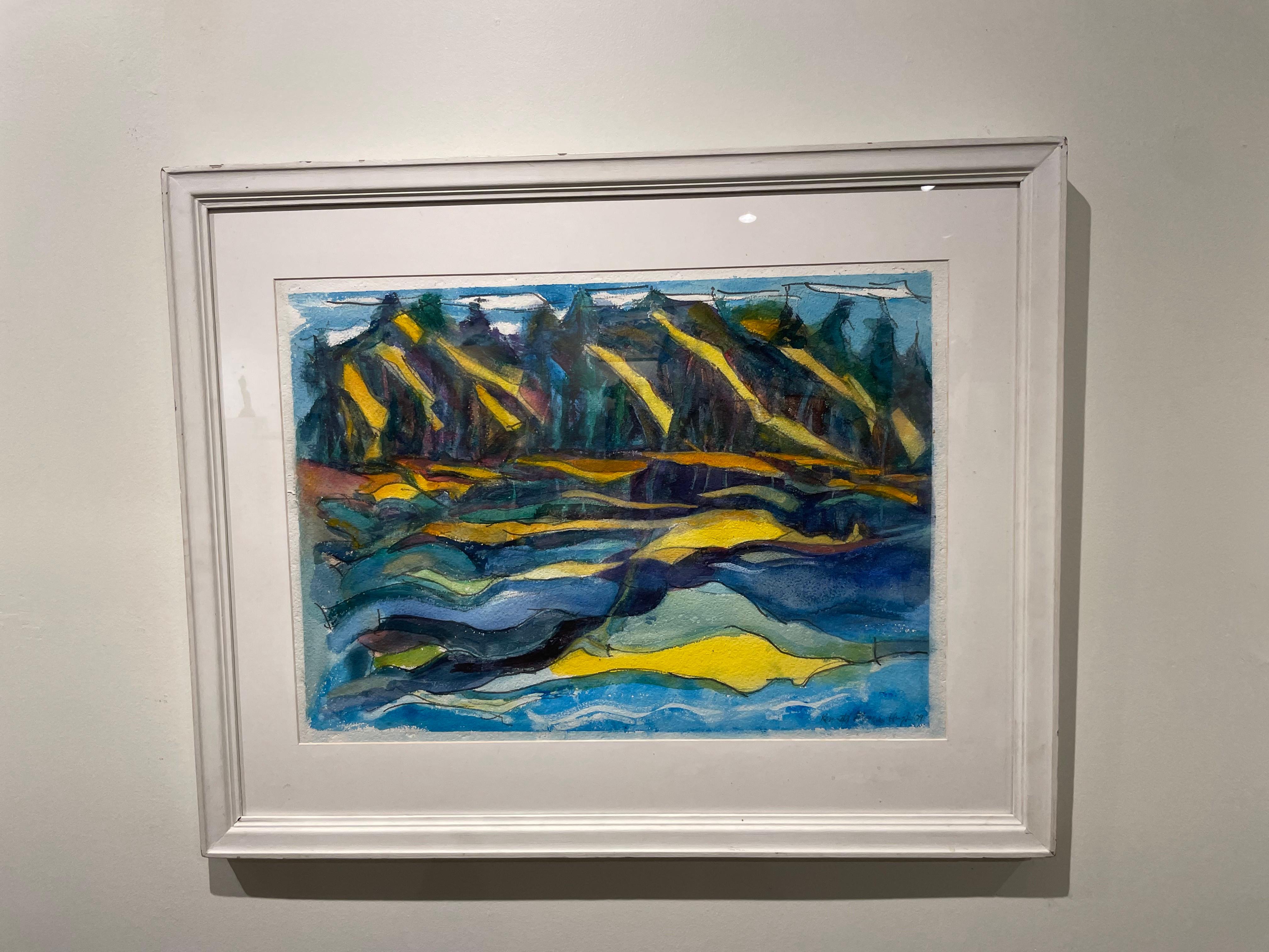 Reflections on a North Shore, Figural Abstract Seascape, Cleveland School For Sale 1