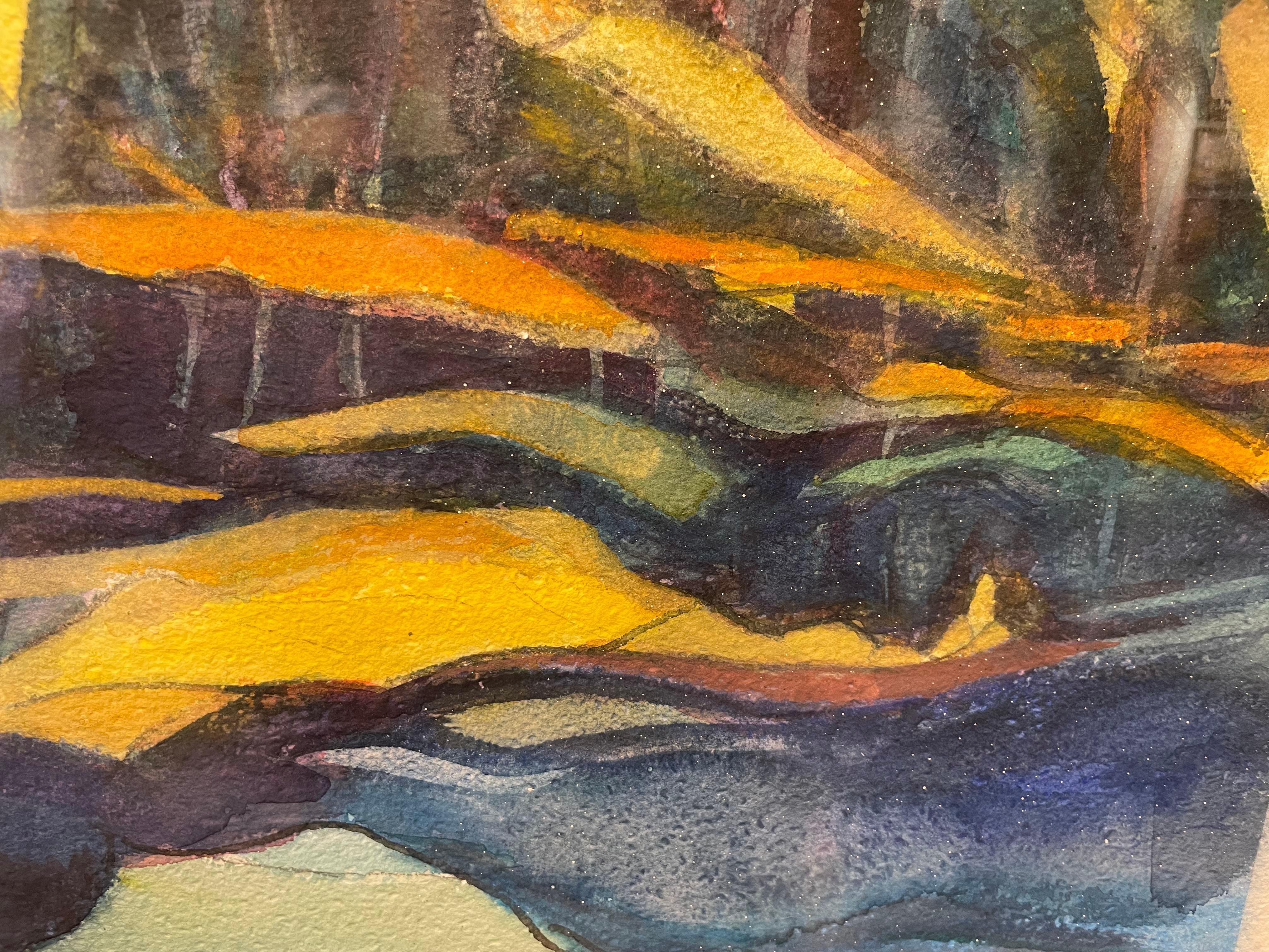 Reflections on a North Shore, Figural Abstract Seascape, Cleveland School For Sale 6