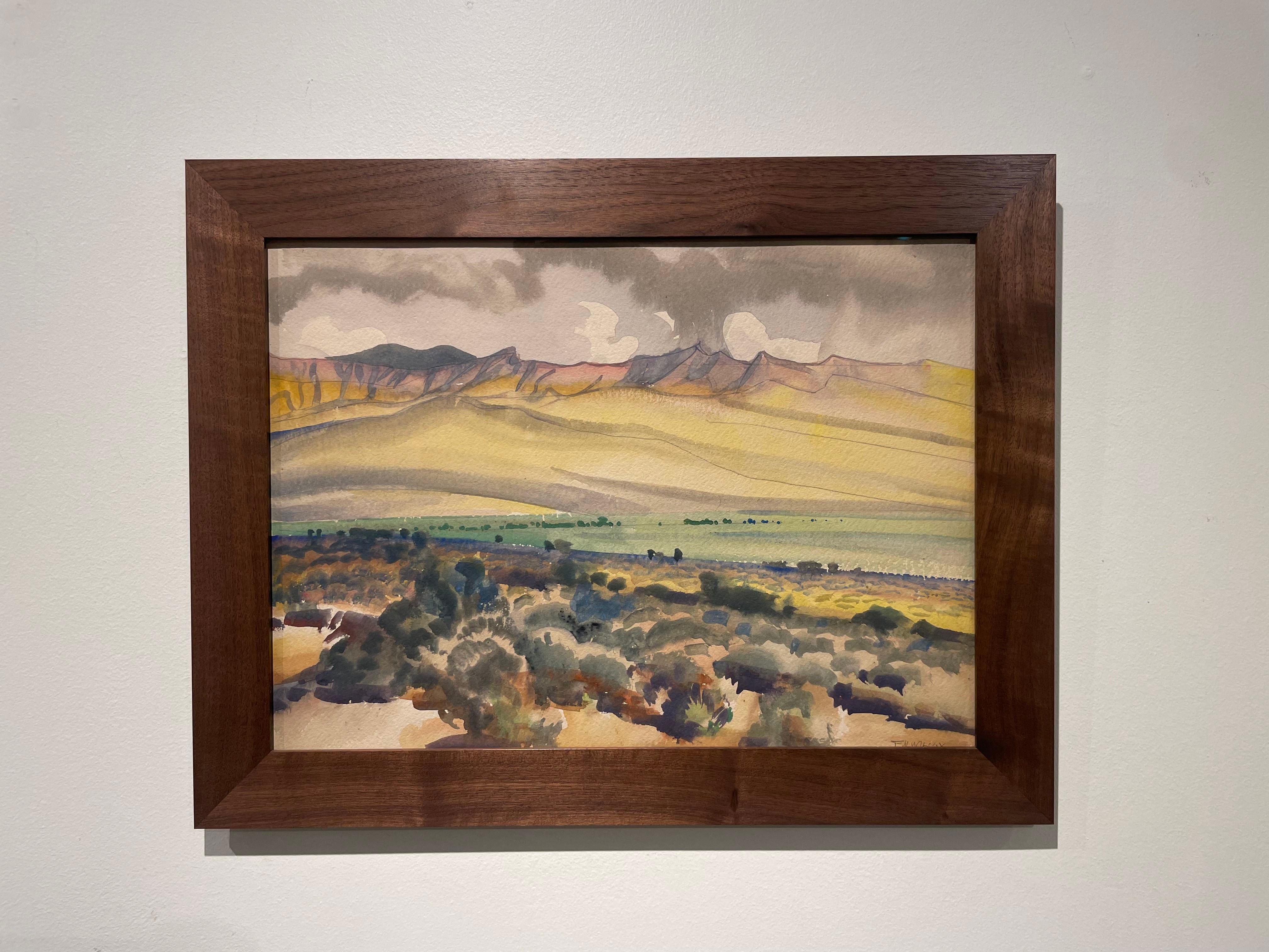Appartamenti vicino a Pueblo Isleta, New Mexico, Paesaggio occidentale del XX secolo in vendita 6