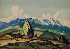 Avvicinandosi alle vette, paesaggio montano occidentale dei primi del Novecento