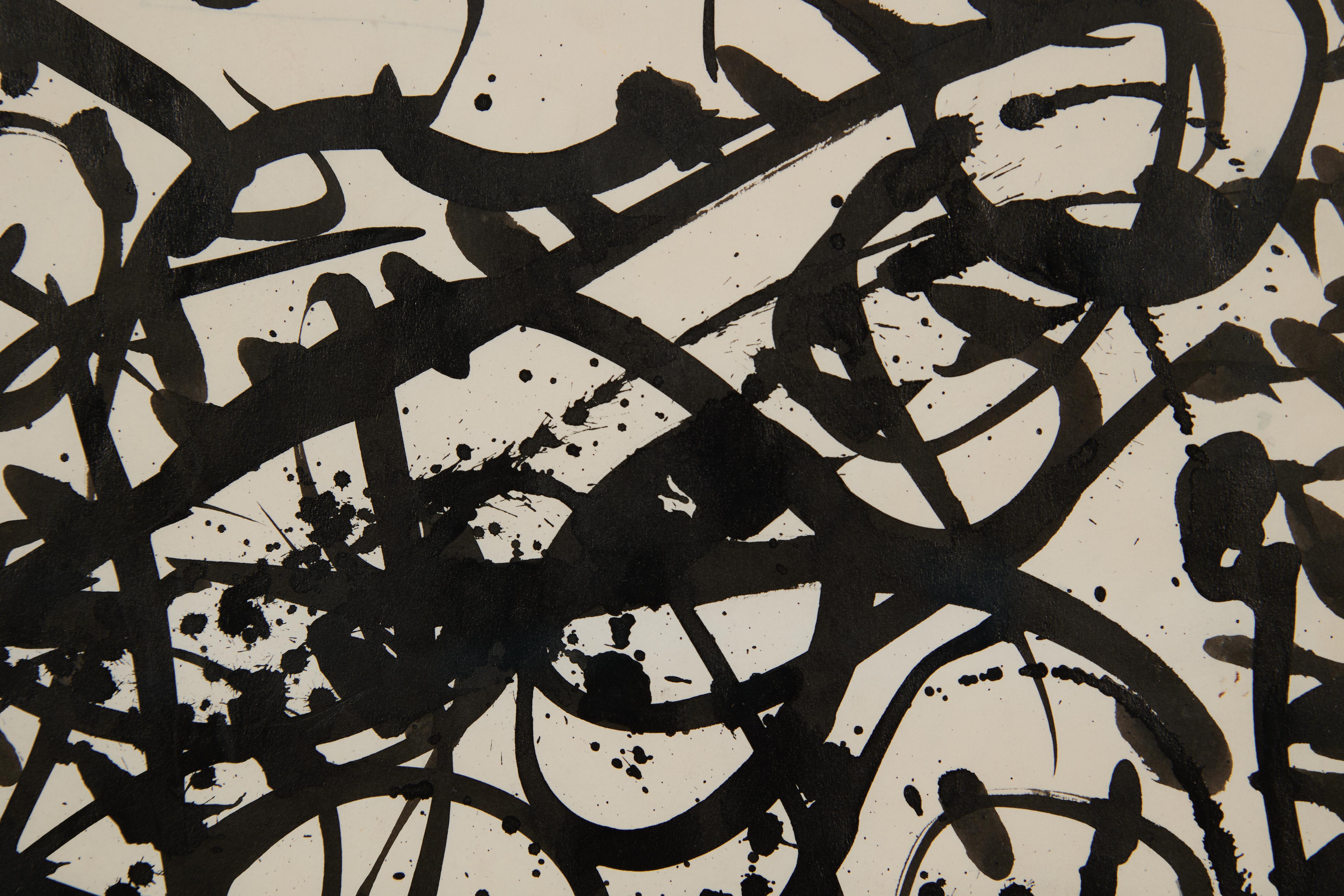 Joseph Glasco (estadounidense, 1925-1996)
Para Marie, 1982
Tinta sobre papel
Firmado y fechado abajo a la izquierda
20 x 25 cm
15,75 x 18,75 pulgadas, enmarcado

Joseph Glasco nació en Paul's Valley, Oklahoma, y creció en Texas. En 1949, tras su