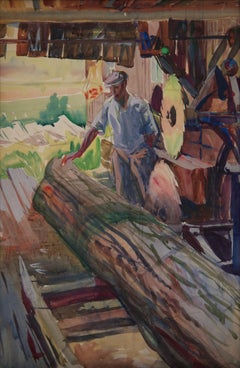 The Saw Mill, Berlin Heights, Ohio Farm Scene