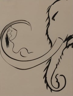 Disegno di Venere e Mastodonte, Ragazza con elefante, Scuola di Cleveland