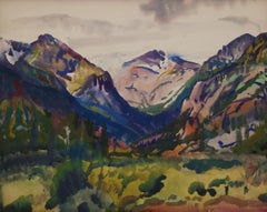Shower at Head of Valley, Colorado Western Landscape, Cleveland School Artist