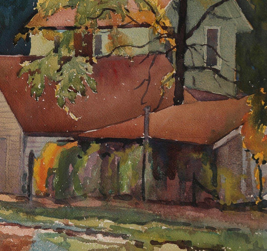 watercolor farm scenes