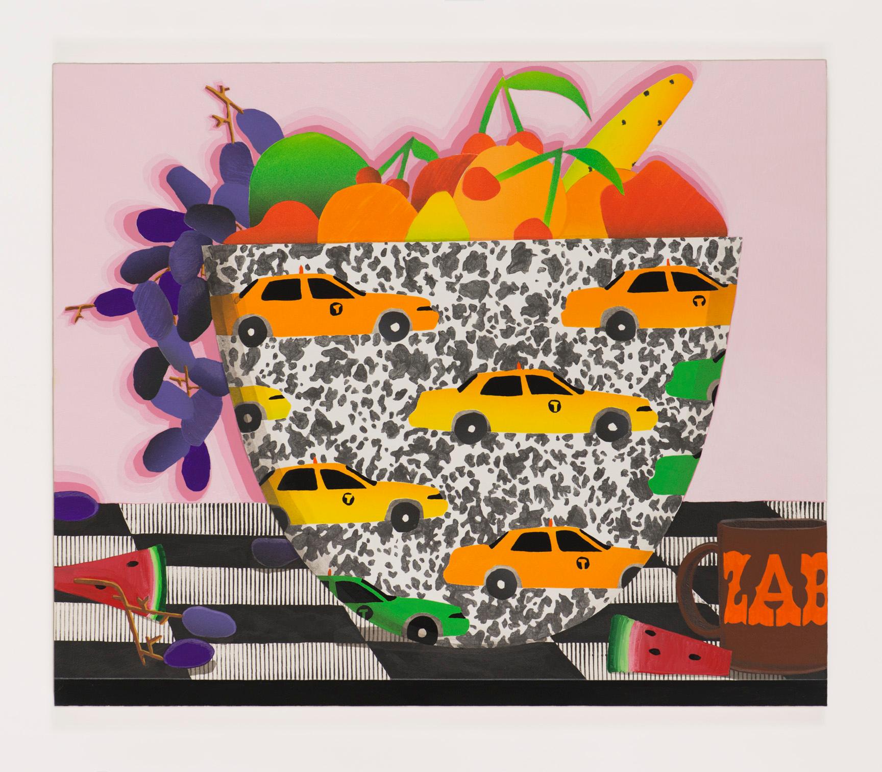 Karen Lederer Abstract Painting - Taxi