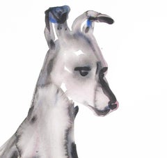 Untitled (Dog Sitting Looking Down)