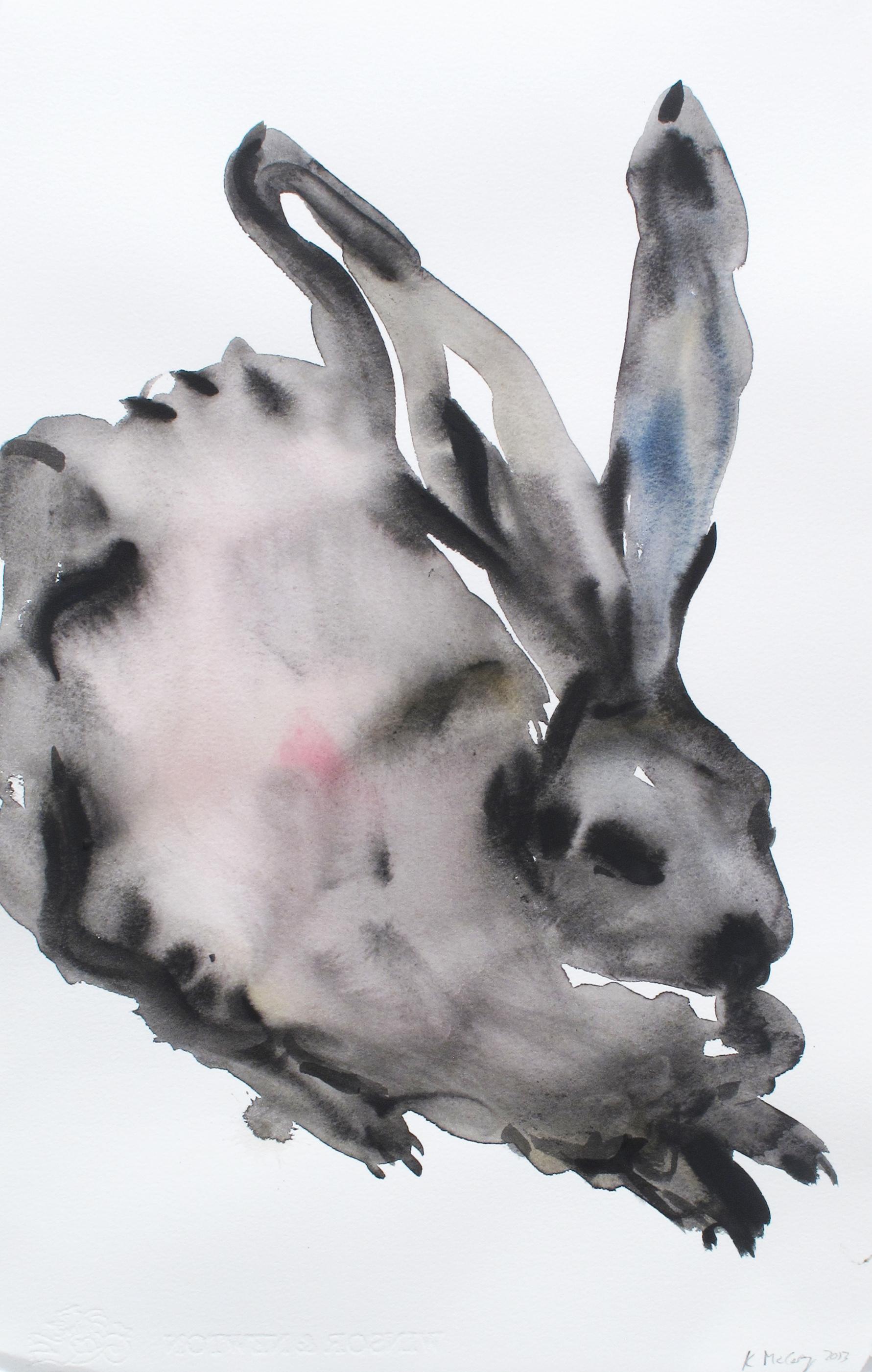 Kim McCarty Animal Art - Untitled (Rabbit)