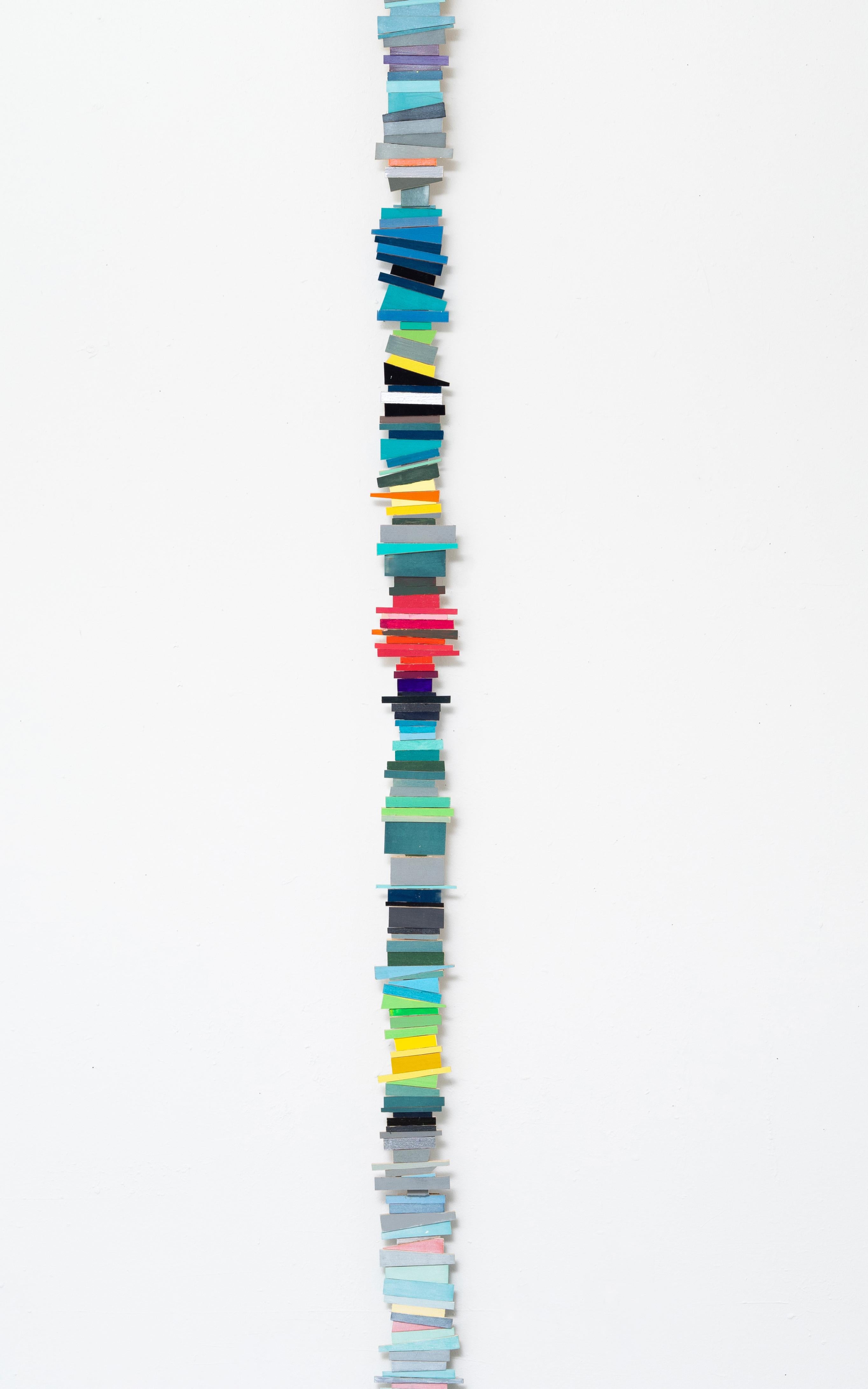 Rainbow Stack - Abstract Geometric Sculpture by Ruby Palmer