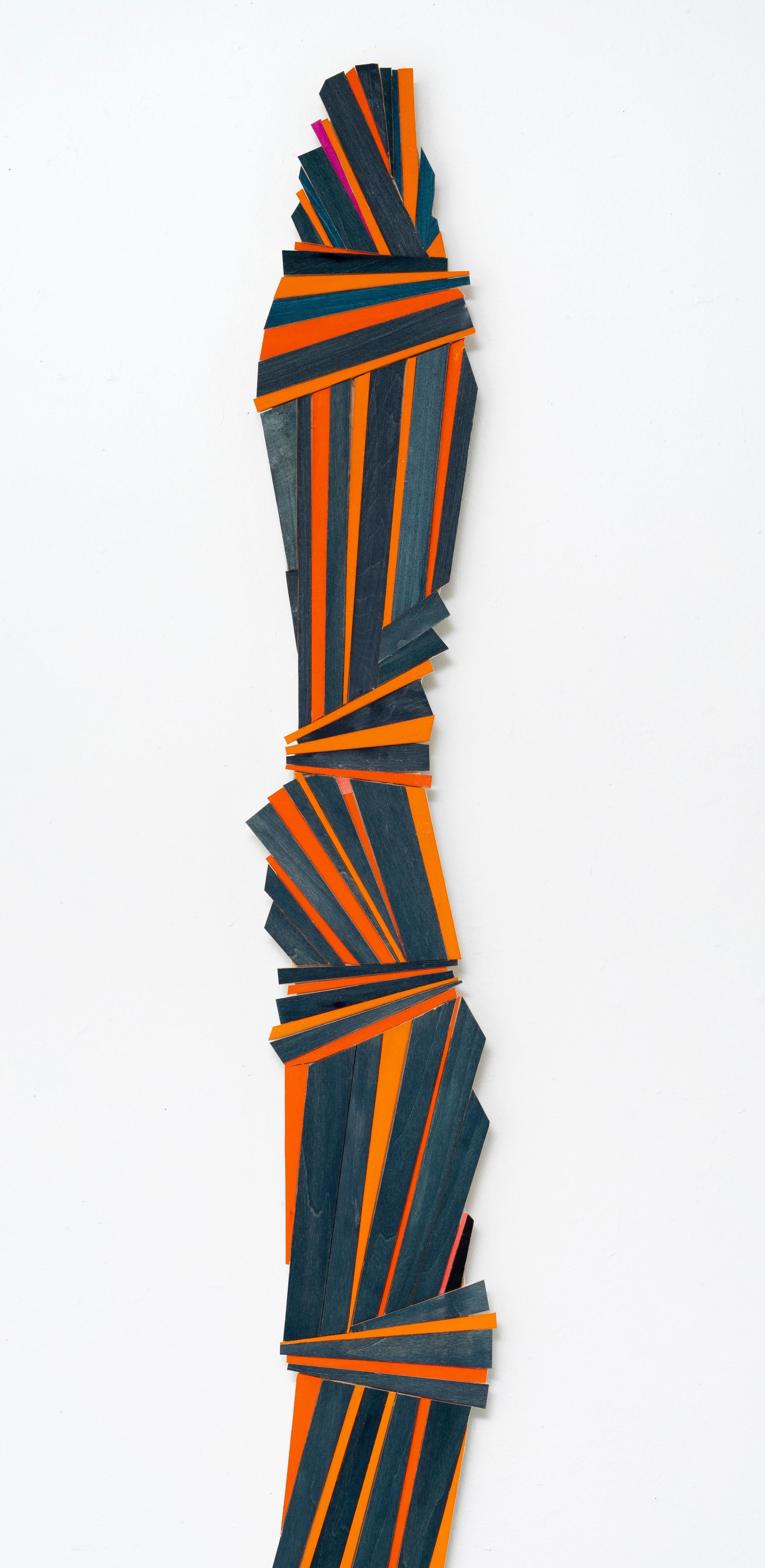 Blue Orange Stack - Sculpture by Ruby Palmer