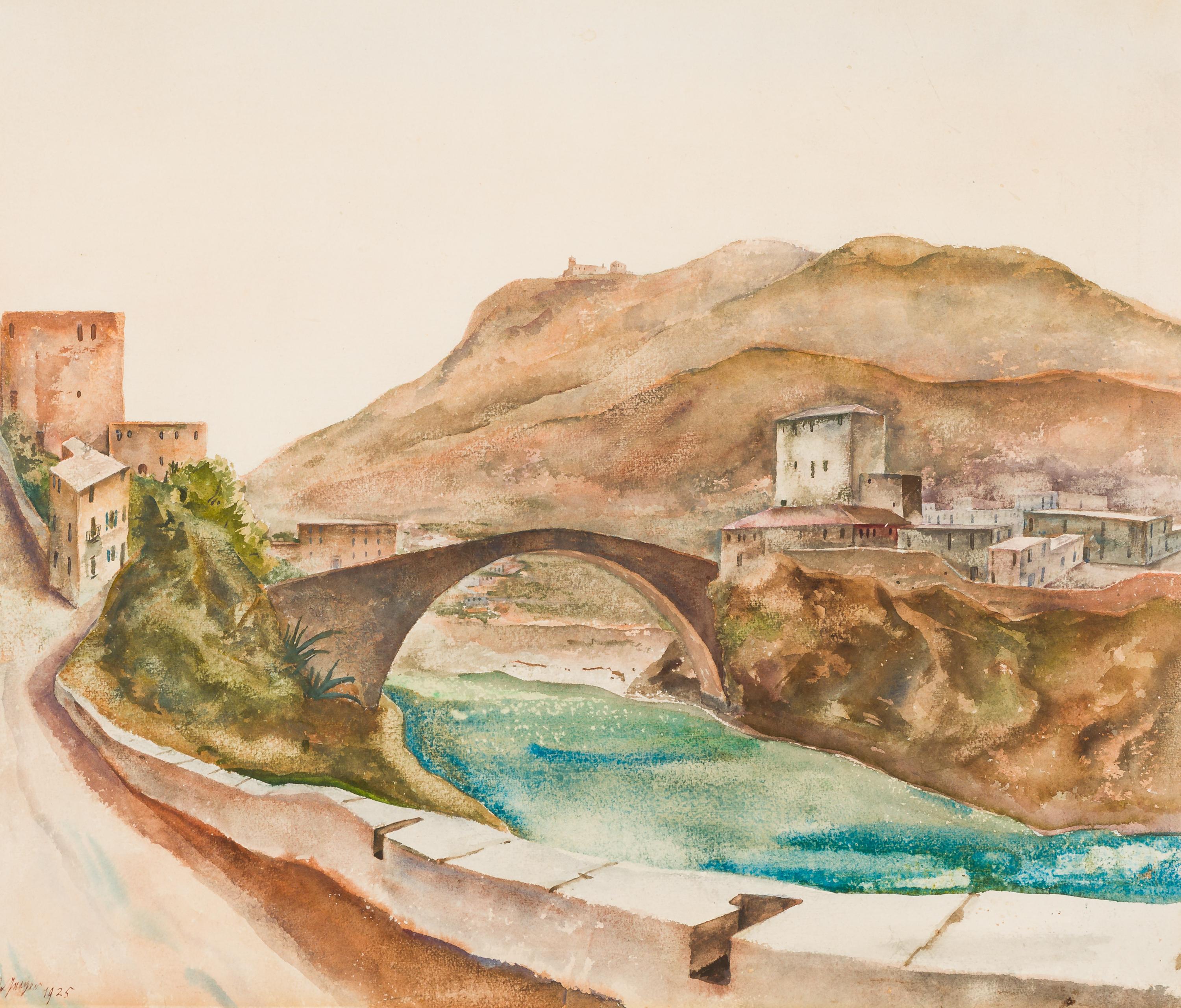Mostar Bridge  - Art by Willi Geiger