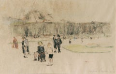 Spielende Kinder vor Schönbrunn