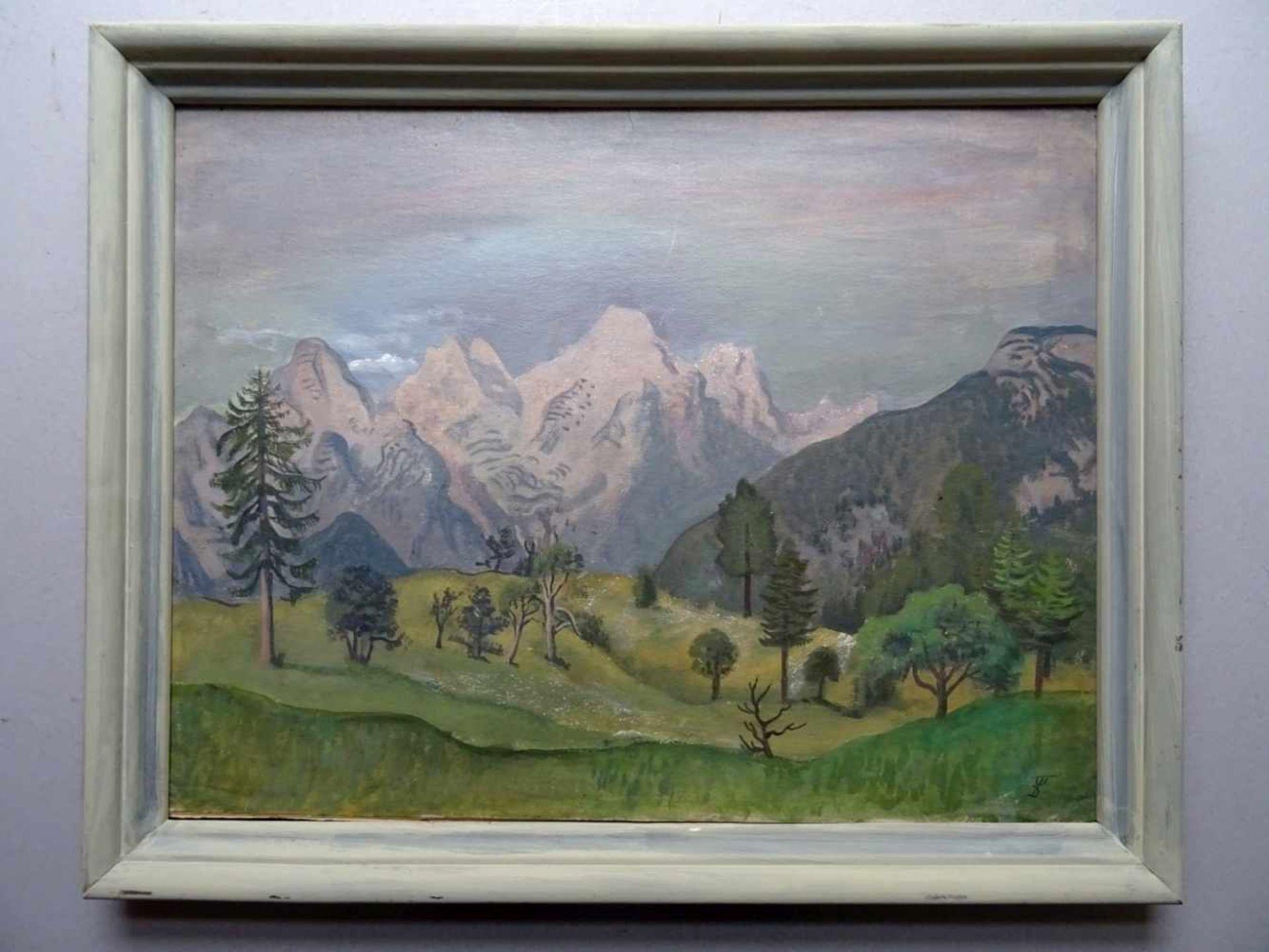 Salzburger Berge - Art by August Wilhelm Dressler