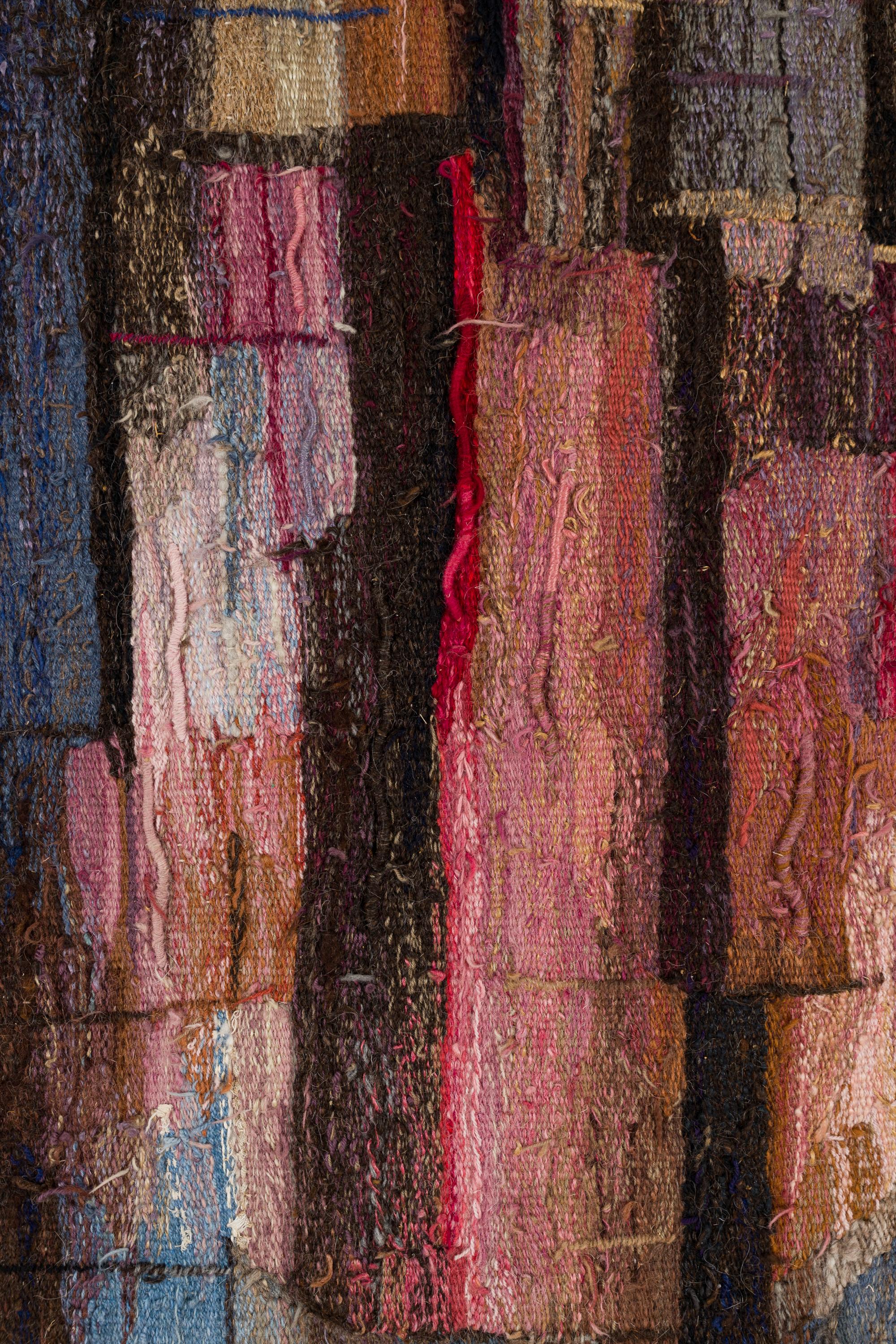 The artwork is dated, signed and inscribed verso. 

Franka Lechner was born in Vienna in 1944. The woven tapestrie-artworks constitute an important part of her oeuvre. The boundaries between the different media in  have become fluid: 