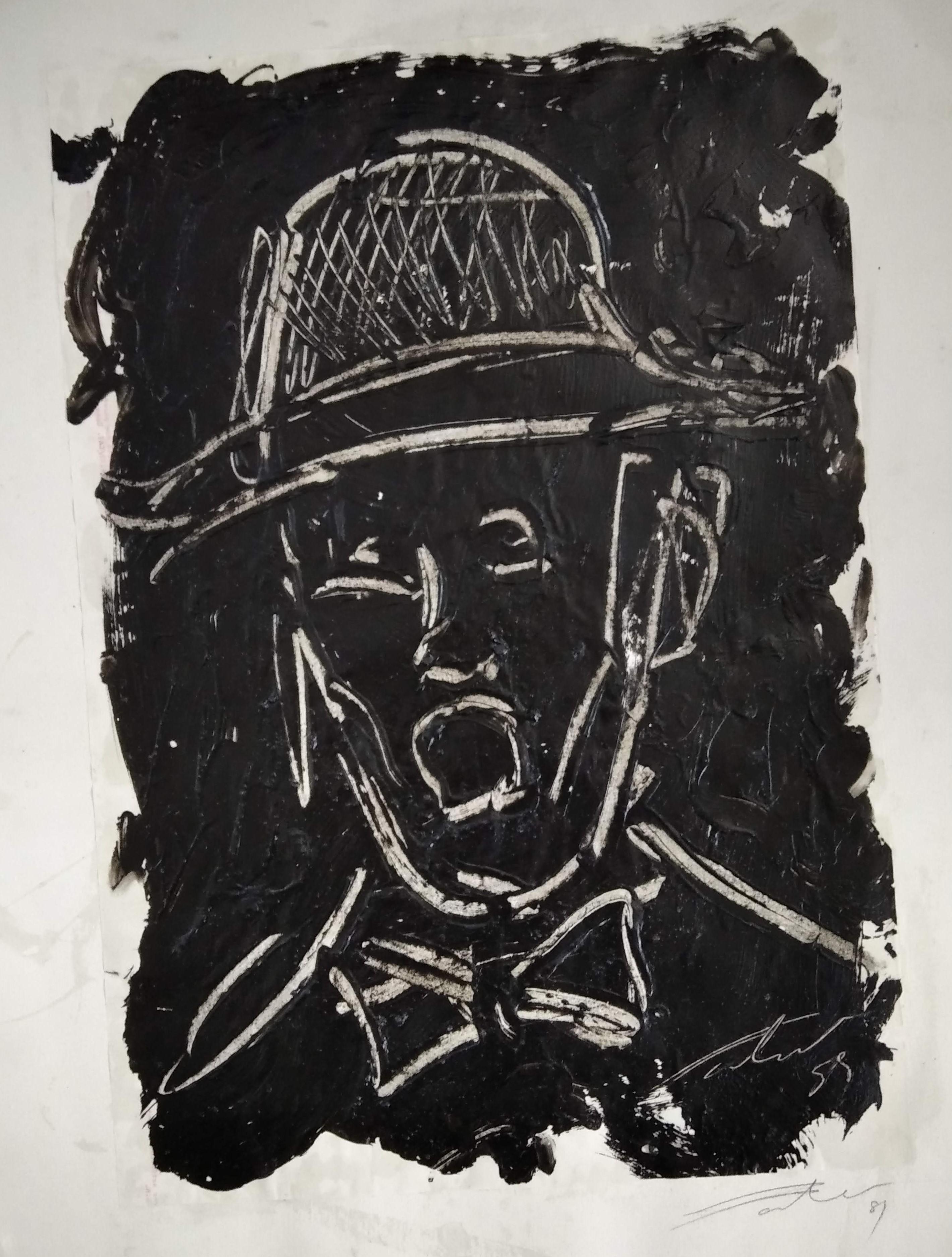 Hombre en negro