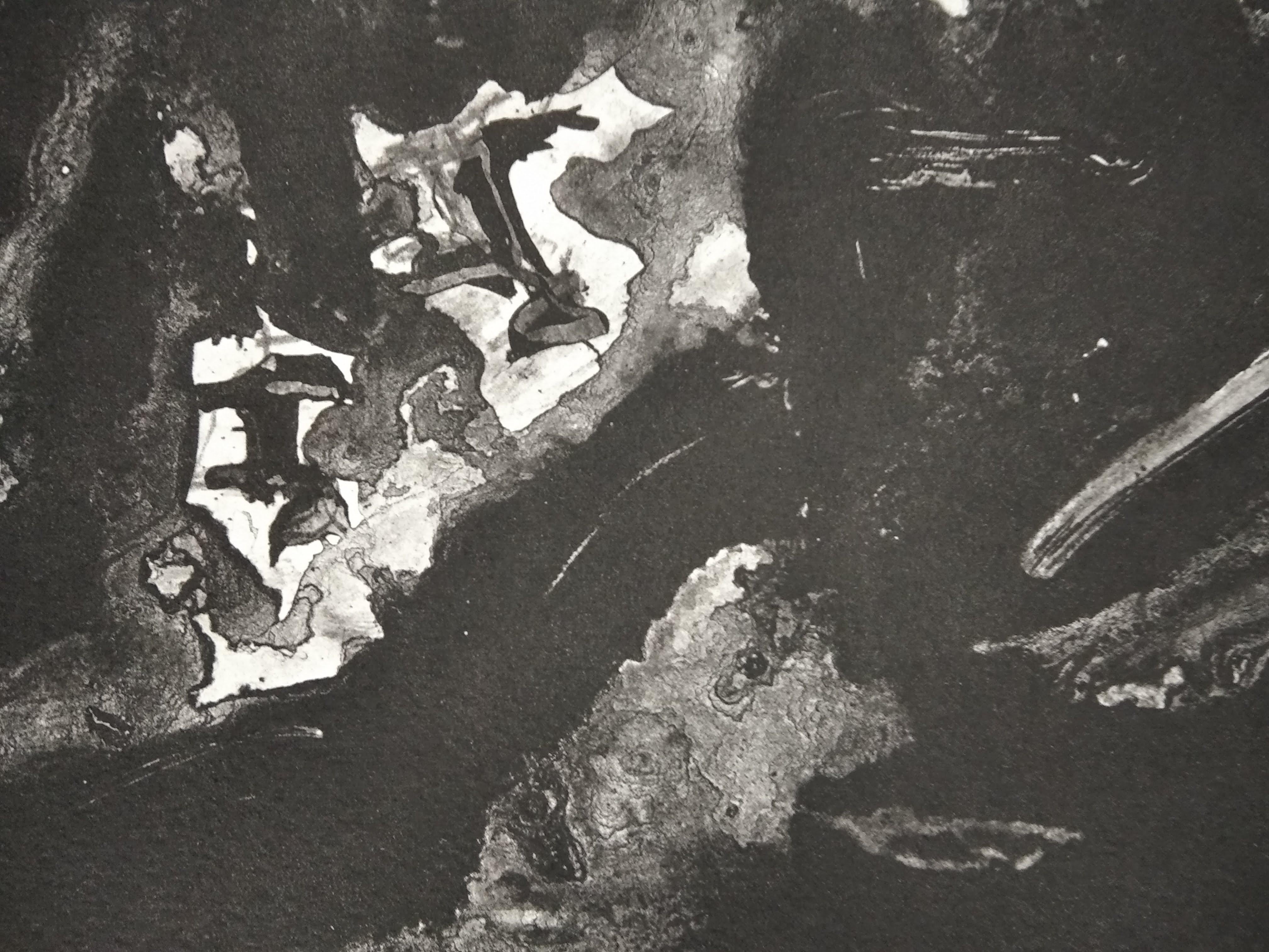 Sans titre - Noir Abstract Drawing par Miguel Angel Campano 
