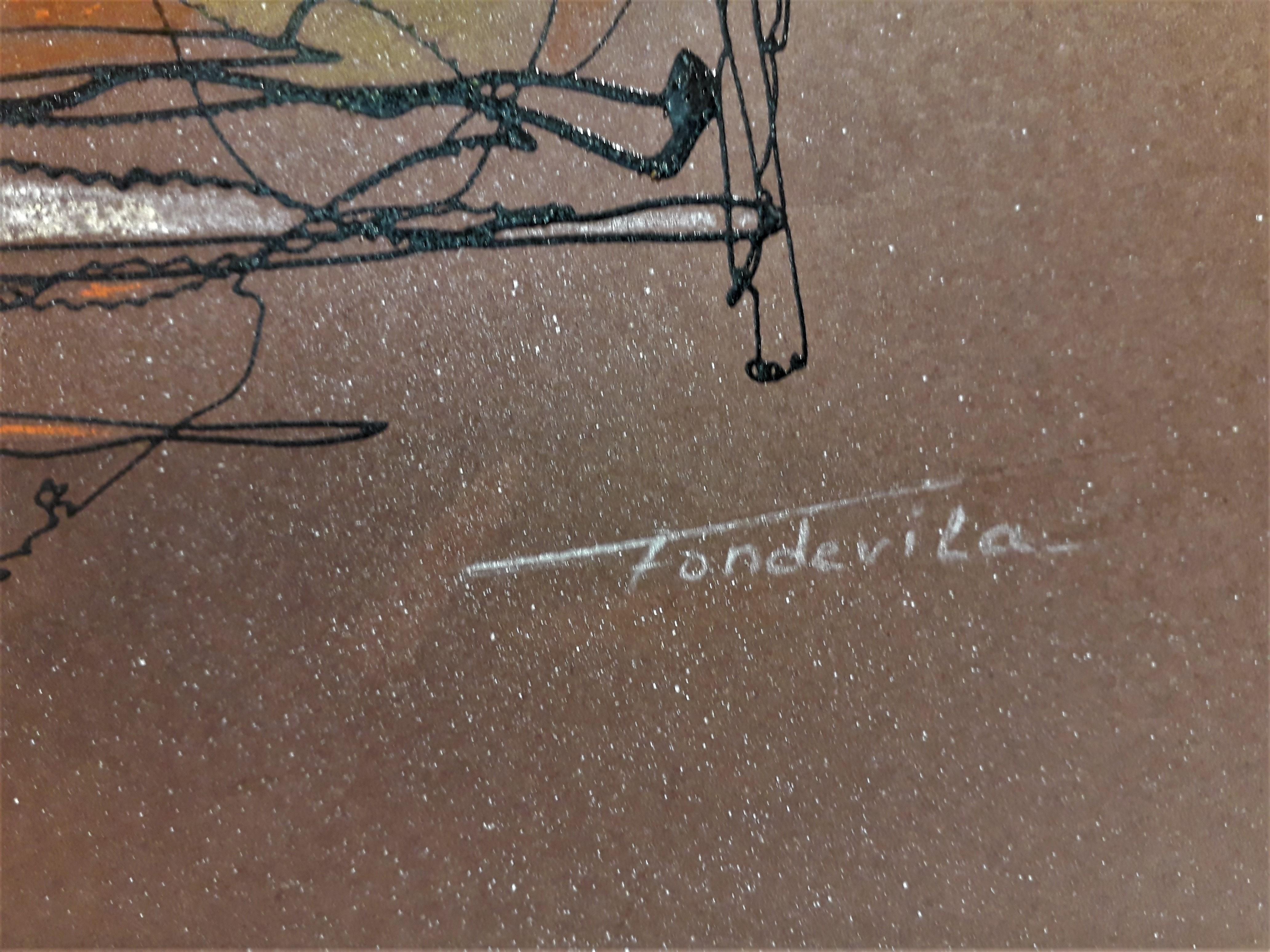 the painting is being offered with a work and authenticity certificate