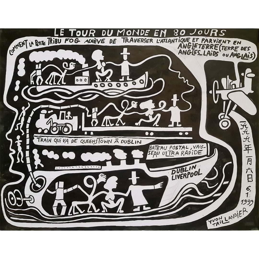 Technique mixte

Yvon Taillandier, artiste et écrivain français de premier plan, est né le 28 mars 1926 à Paris. Connu pour ses contributions multiples au monde de l'art, Taillandier a eu un impact significatif en tant que peintre, illustrateur et