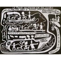 Originalkunst von Yvon Taillandier – Le tour du monde en 80 jours, 1999