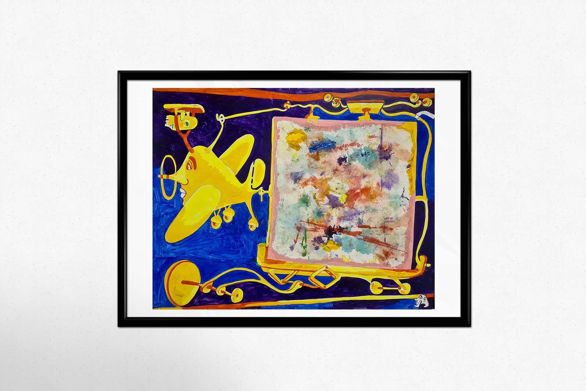Original work of Yvon Taillandier Galerie L'oeil de boeuf  Transport de Tabastre For Sale 3