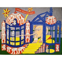 original work of Yvon Taillandier from the 70s - Le palais bleu