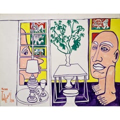 Original work by Yvon Taillandier - Couple de Capitipèdes - Figuration libre