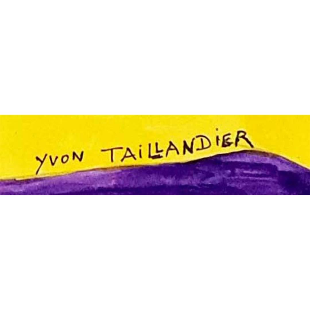 1981 Originales Werk von Yvon Taillandier Vive les tabastres volants im Angebot 2
