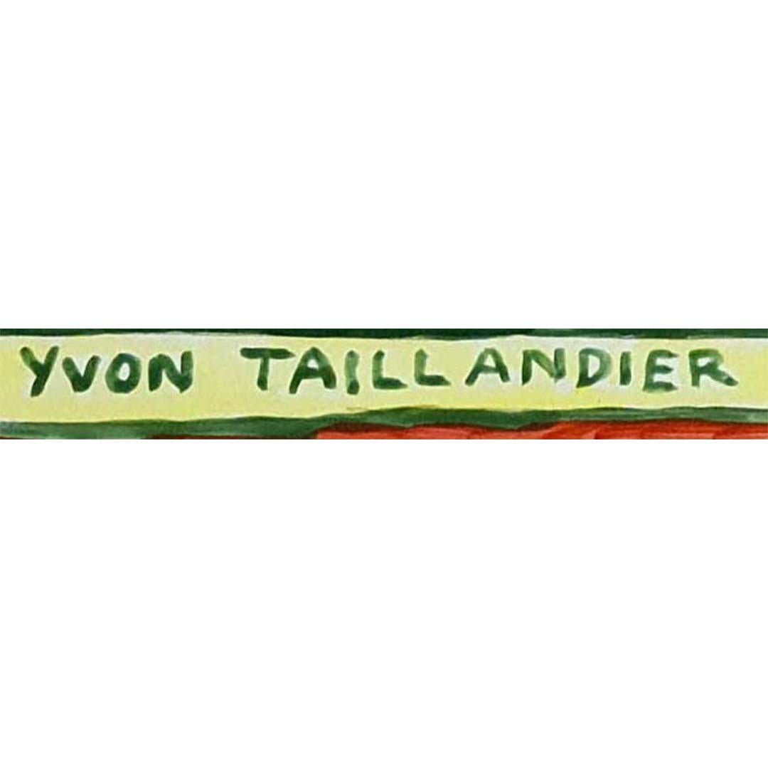 Um 1980 Originalwerk von Yvon Taillandier mit dem Titel Sénéquier im Angebot 2