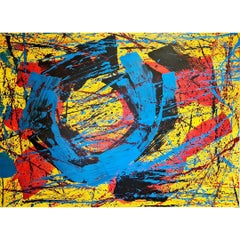 Original gouache of Zhang Hua in the 1970s - Abstract