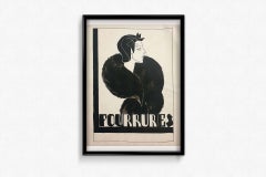Nice ink poster project from the 1930's - Art Deco - Fashion - Furs