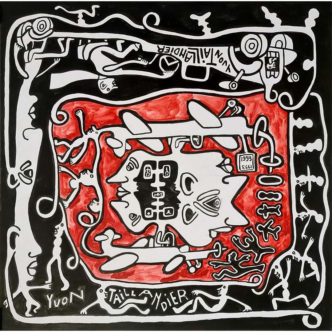 1993 Obra original de Yvon Taillandier titulada Le Voyageur en venta 1