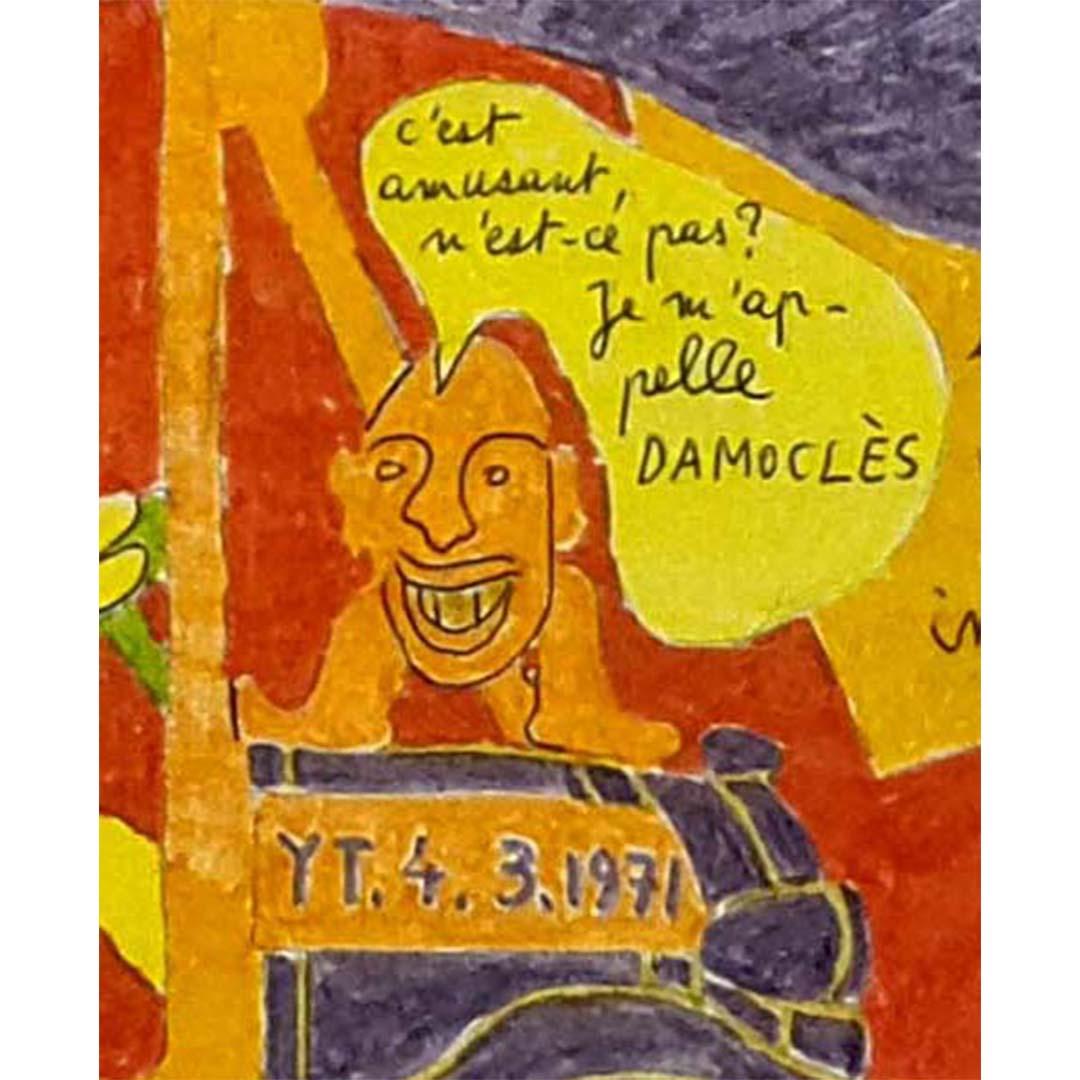 1971 Peinture originale de l'artiste contemporain français Yvon Taillandier en vente 2