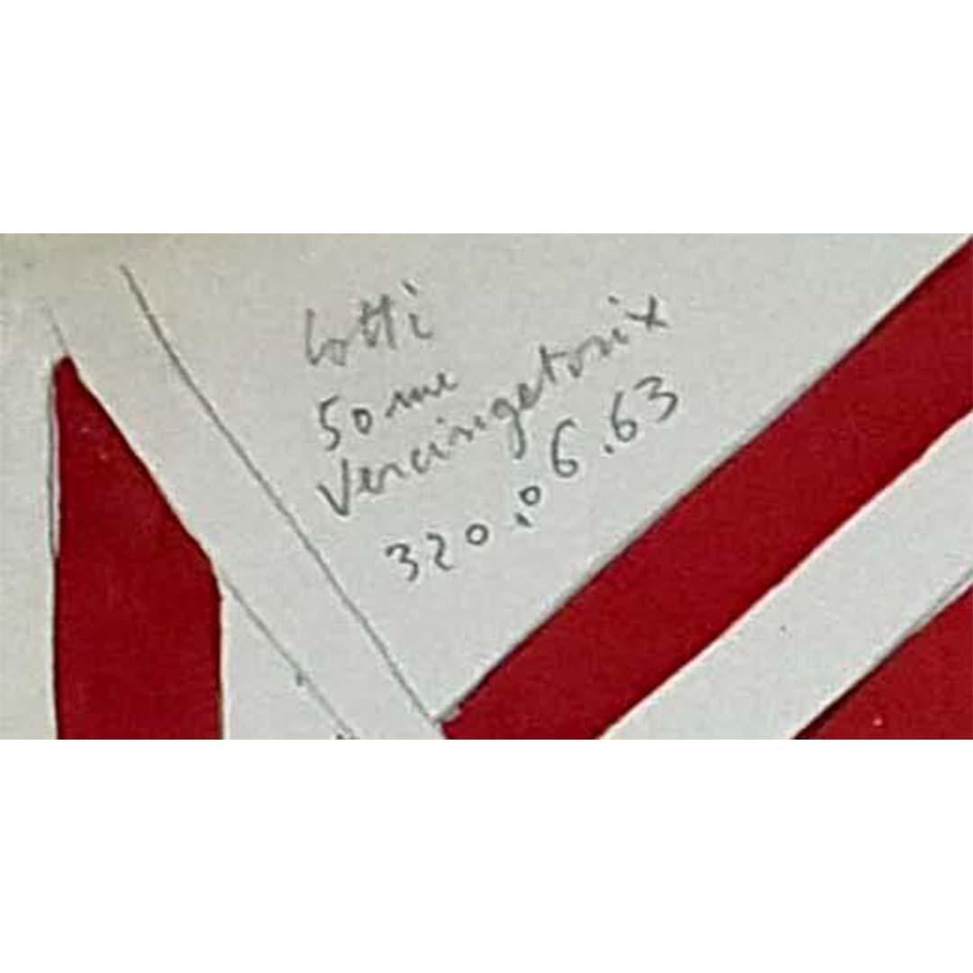 Circa 1970 original felt drawing by Yvon Taillandier -Rêve perdu dans le désert For Sale 2