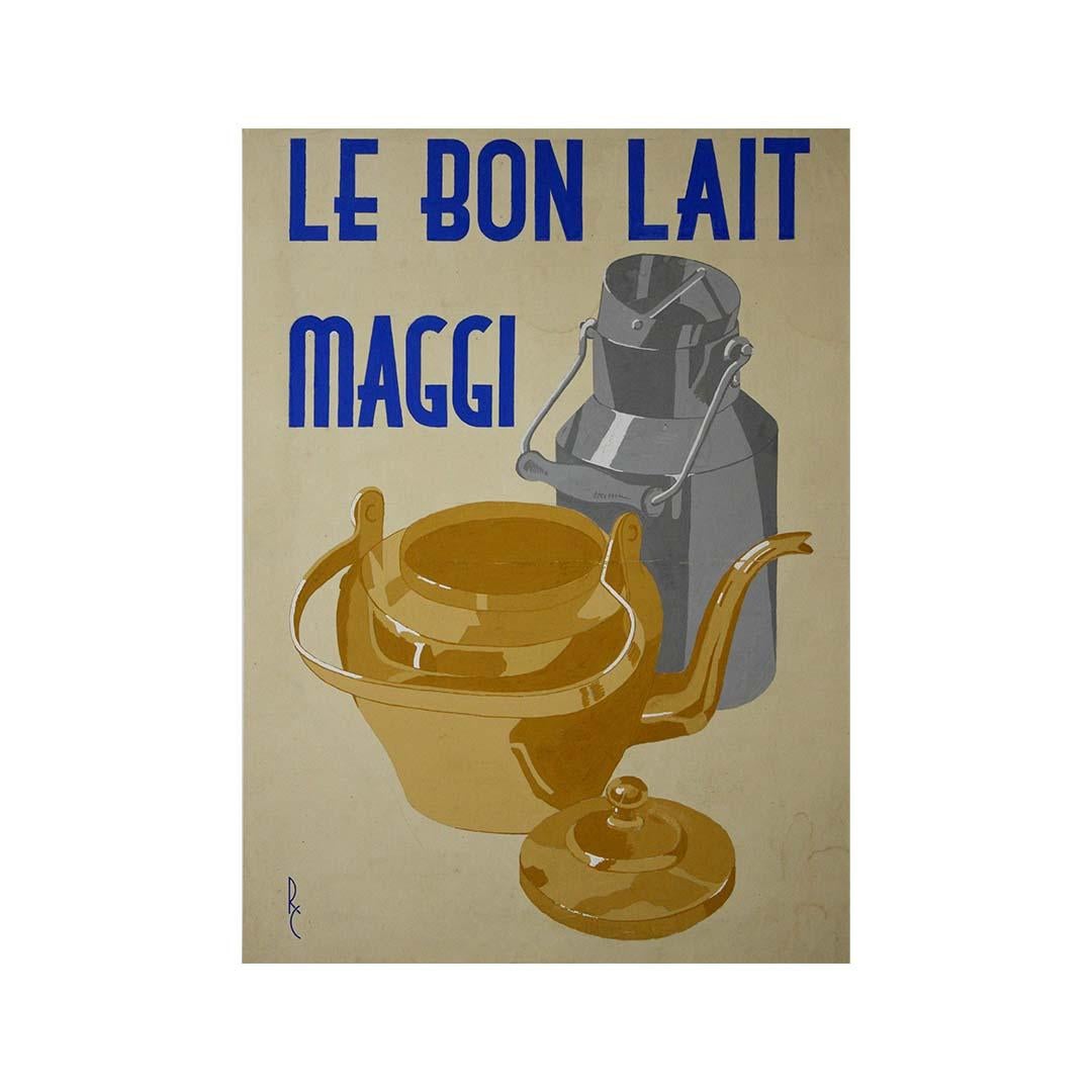 Circa 1930 advertising gouache for 