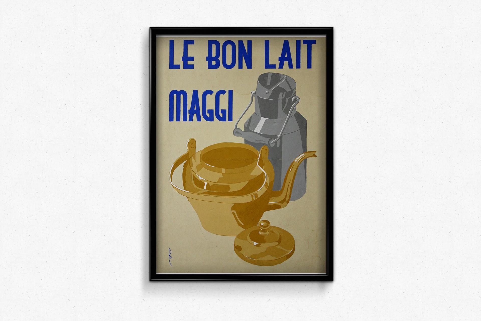 Circa 1930 advertising gouache for 