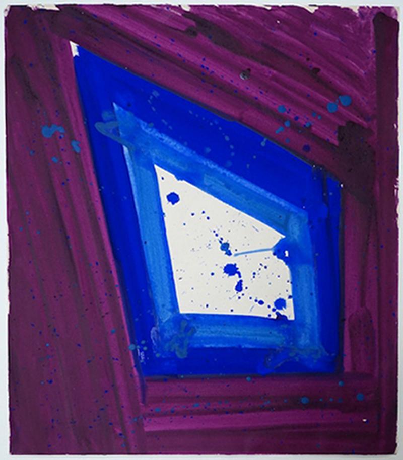 Sin título SF64-572 (Acrílico Acuarela) - Art de Sam Francis