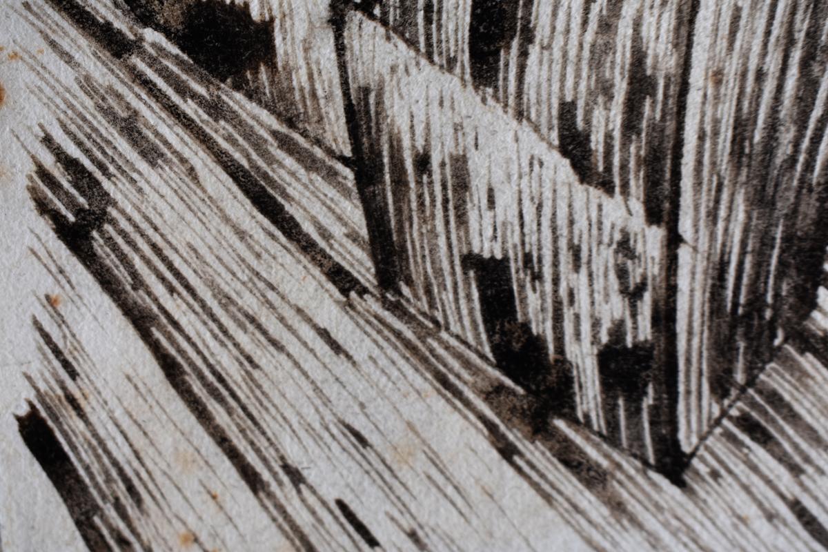 LUIGI RUSSOLO 1885-1947 
Portogruaro 1885 - 1947 Cerro (Italienisch) 

Titel: Unbenannt  Senza titolo, ca. 1909

Technik: Signierte Tuschezeichnung auf Velinpapier

Größe: 16 x 11 cm. / 6,3 x 4,3 in.

Zusätzliche Informationen: Diese Tuschezeichnung