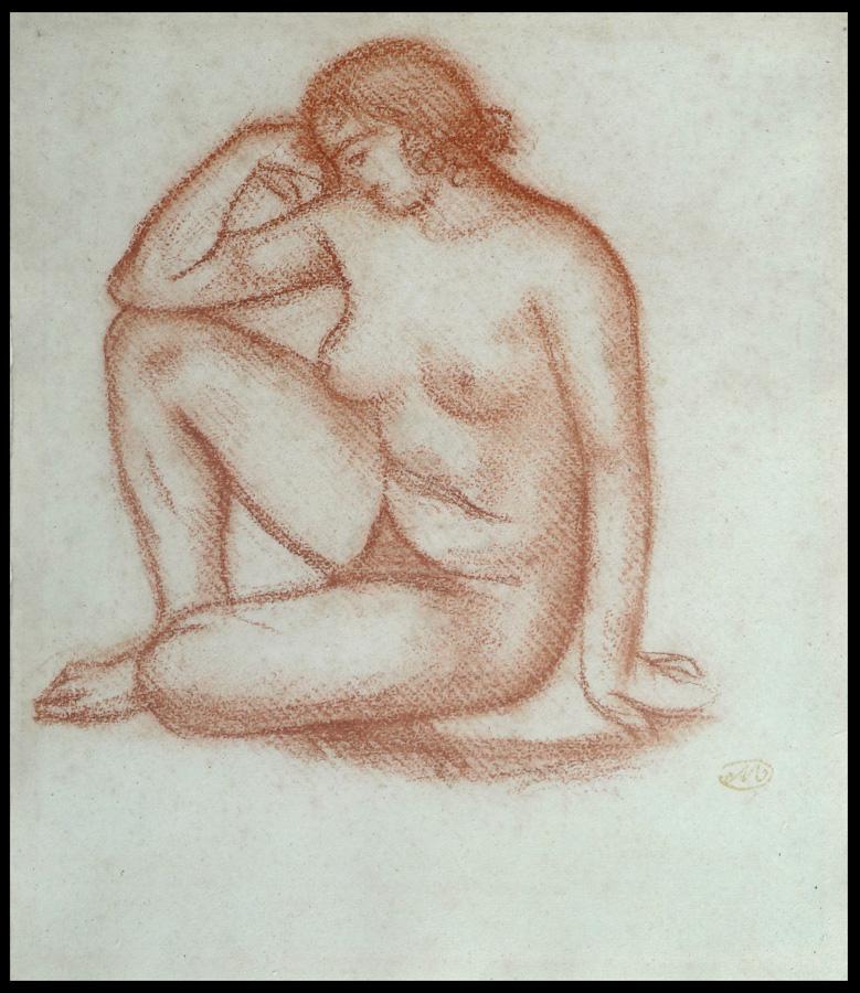 Study for 'The Thought' or 'The Mediterranean'  - Art by Aristide Maillol