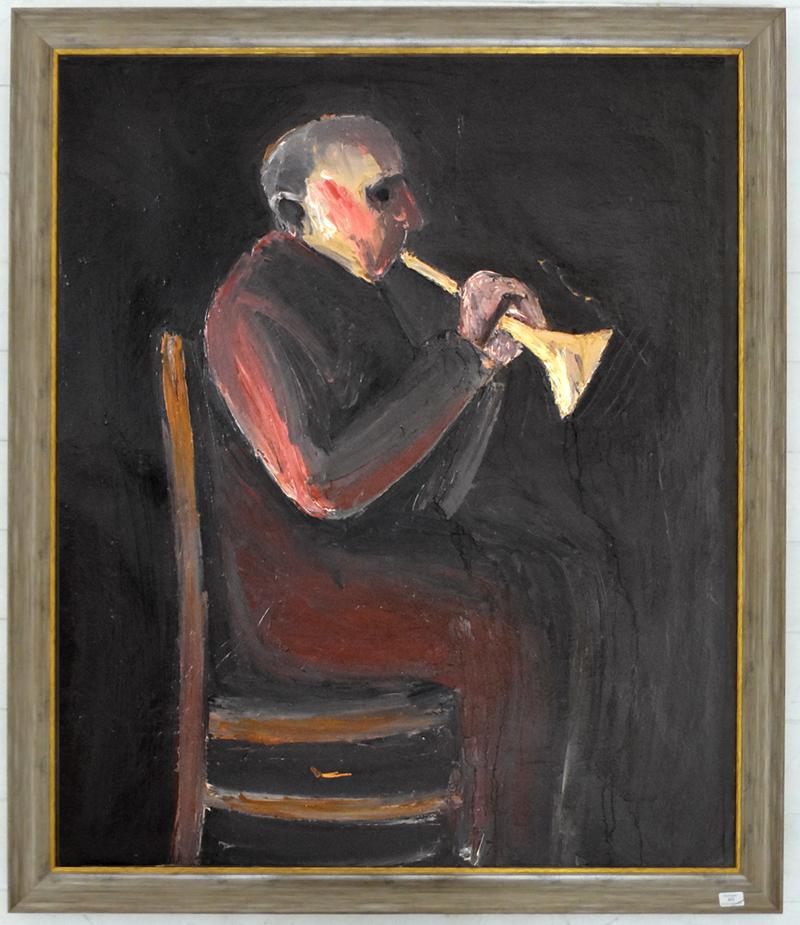 The Trumpet Player - Painting by Lev Tabenkin
